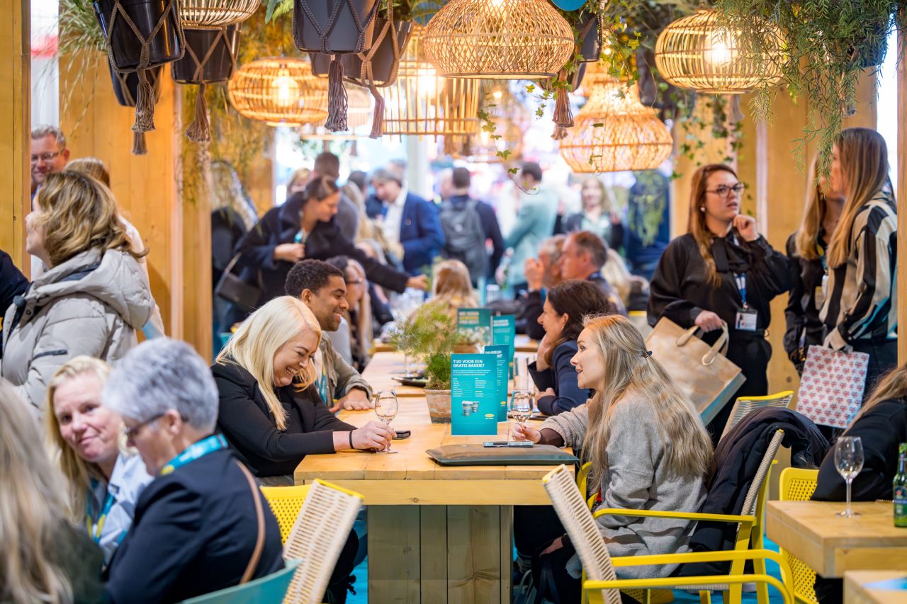 Ontmoetingsplek op de beursvloer tijdens Travel Trade Days