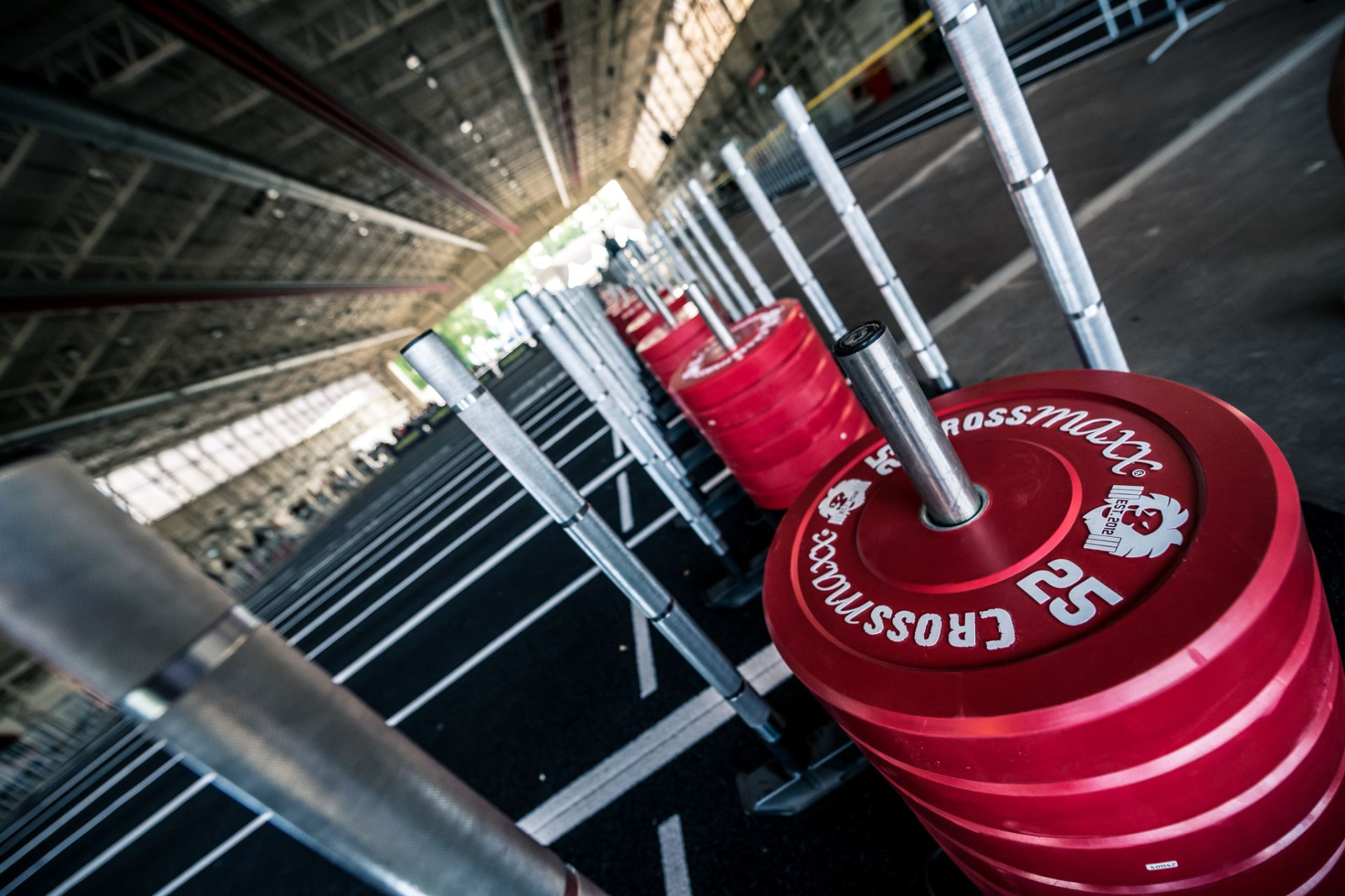 Deelnemers in de sportzone tijdens Gymrace